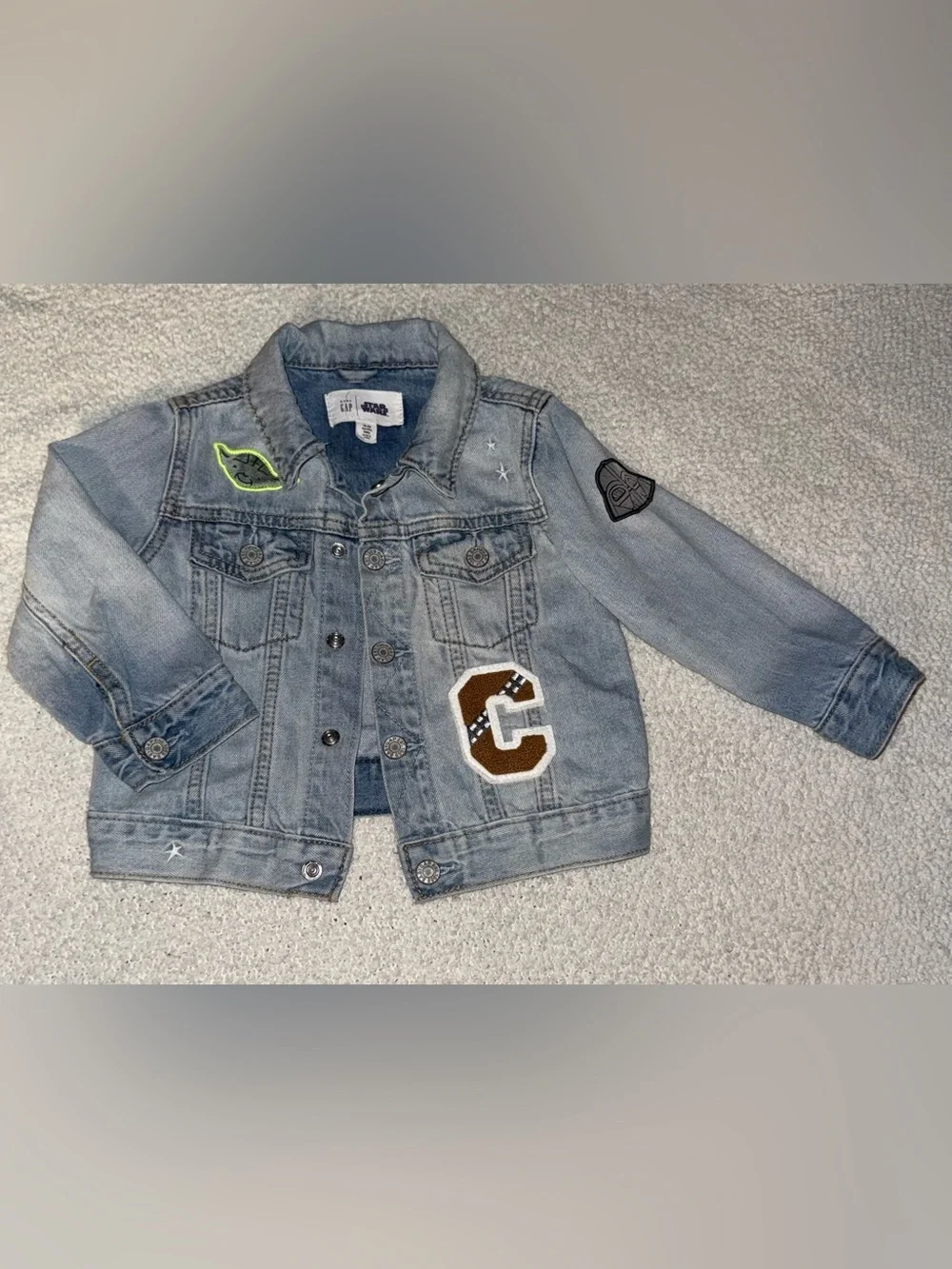 Baby Gap Star Wars Denim Jacket Future Jedi 18-24M